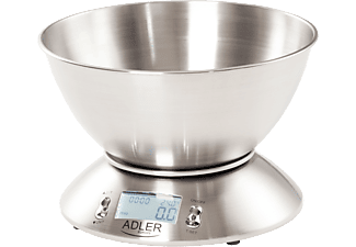 ADLER AD3134 Tálas konyhamérleg, 5kg, inox