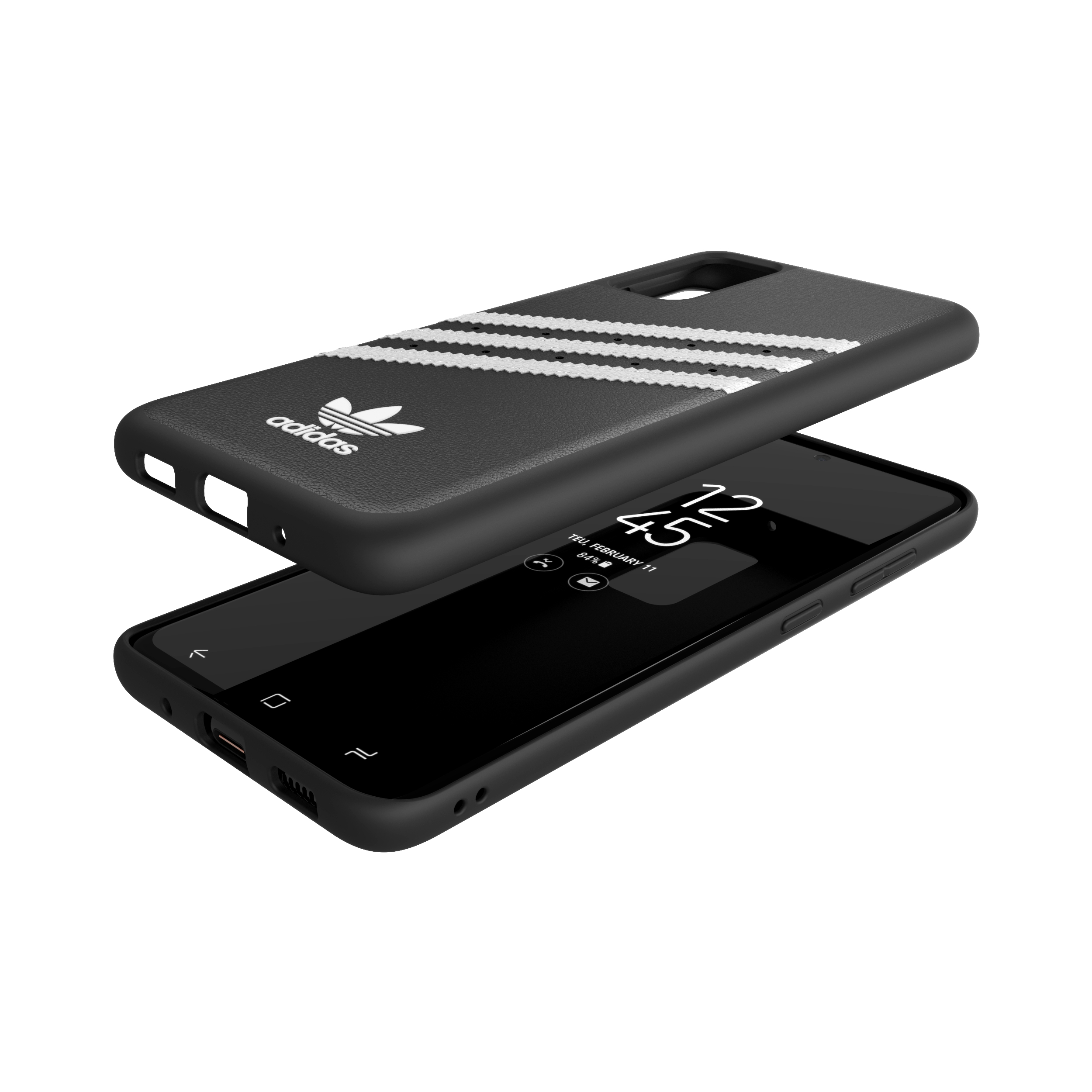ADIDAS ORIGINALS 38619, Backcover, Samsung, Galaxy S20, Schwarz/Weiß