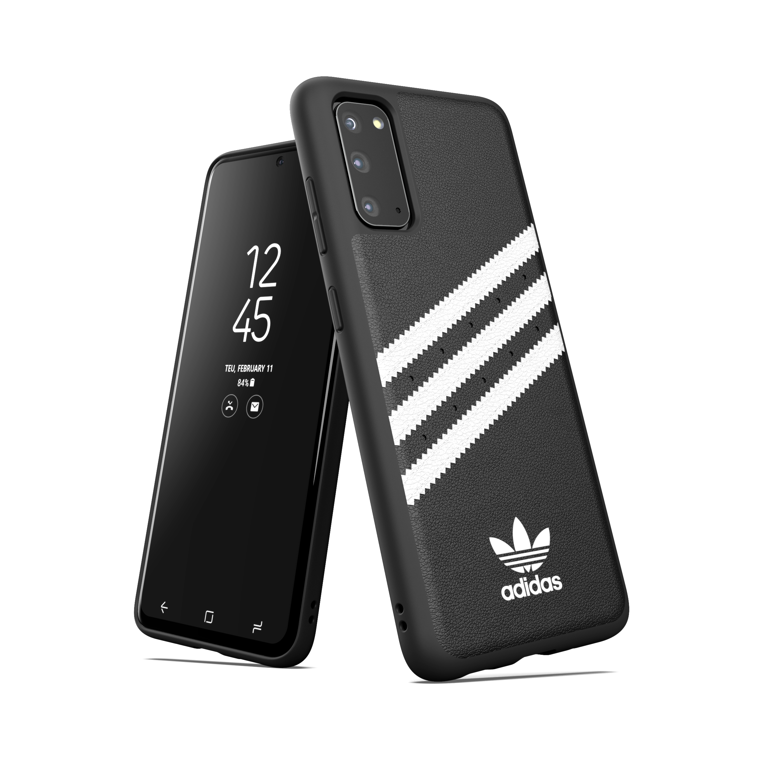 ADIDAS ORIGINALS 38619, Backcover, Samsung, Galaxy S20, Schwarz/Weiß