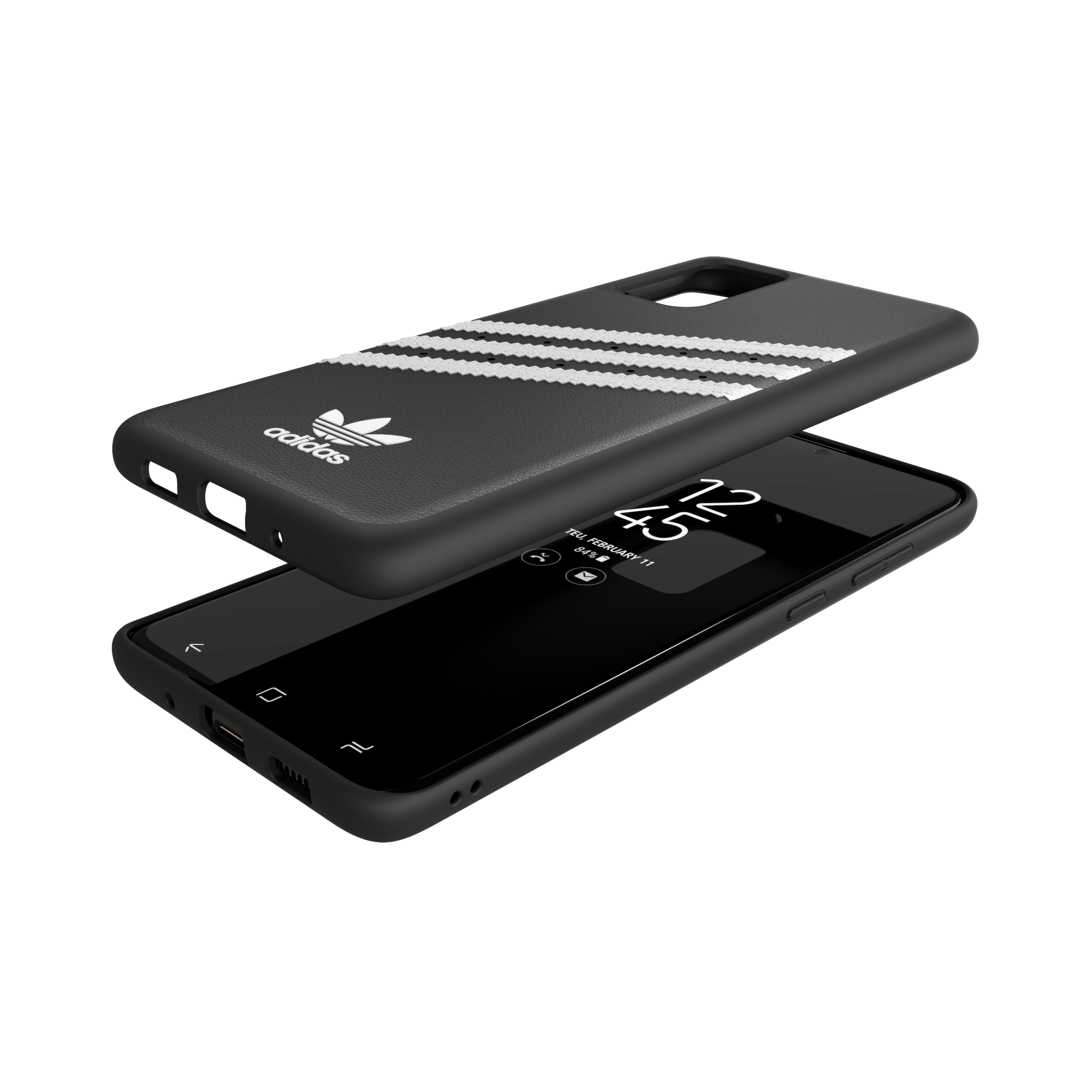 ADIDAS ORIGINALS 38620, Backcover, Samsung, Galaxy S20+, Schwarz/Weiß