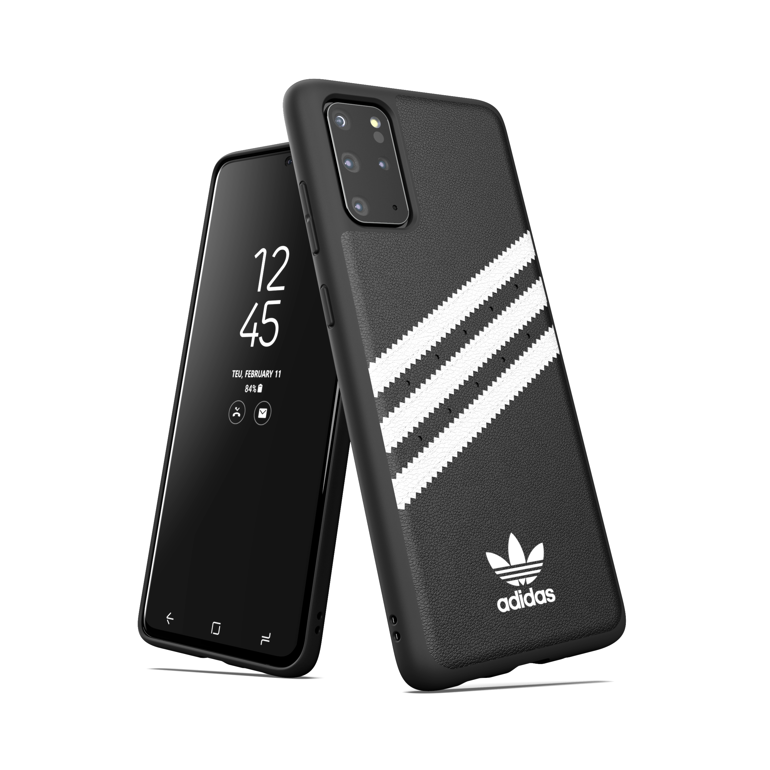 ADIDAS ORIGINALS 38620, Backcover, Samsung, Galaxy S20+, Schwarz/Weiß