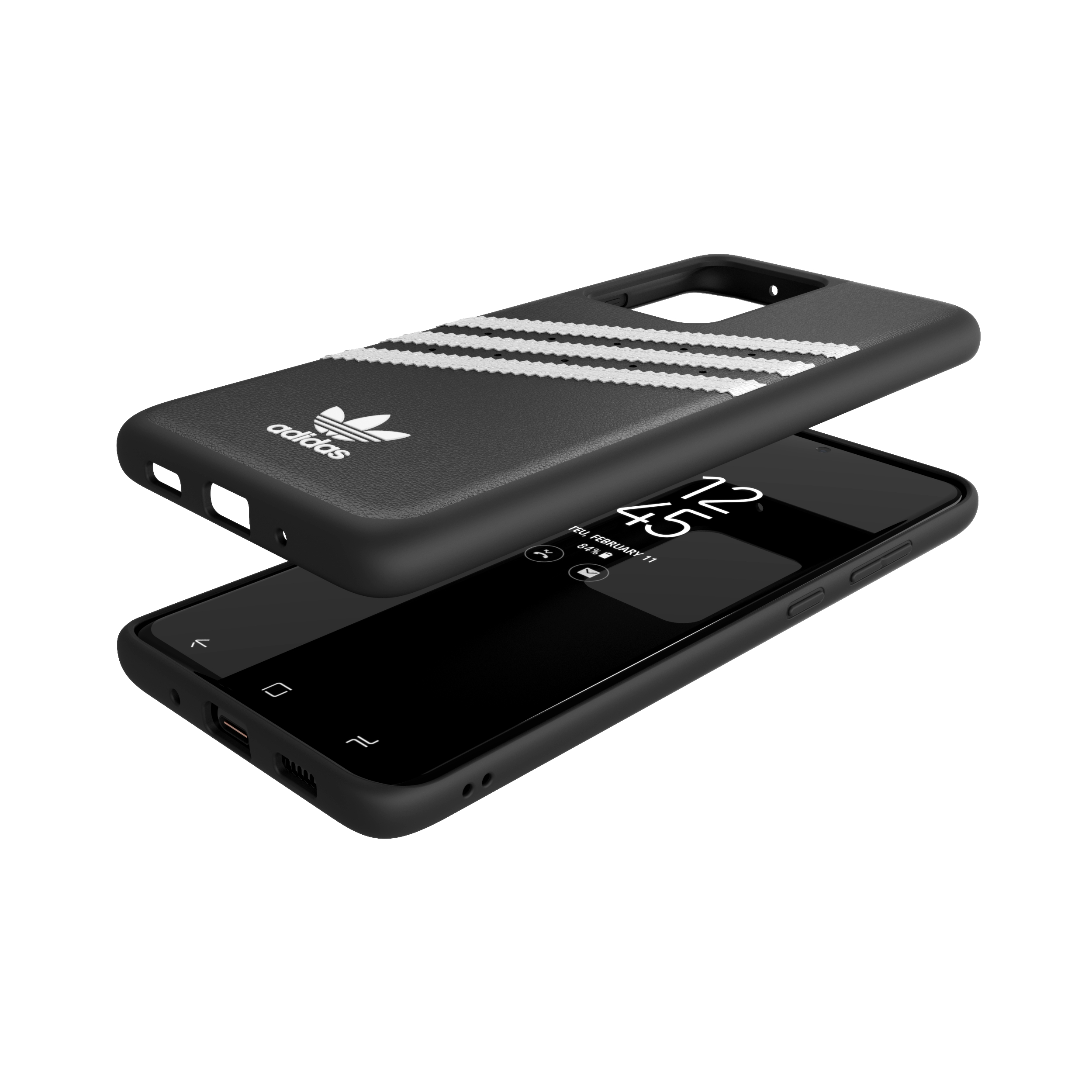 ADIDAS ORIGINALS OR Moulded Case, Backcover, Samsung, Galaxy S20 Ultra, Schwarz/Weiß