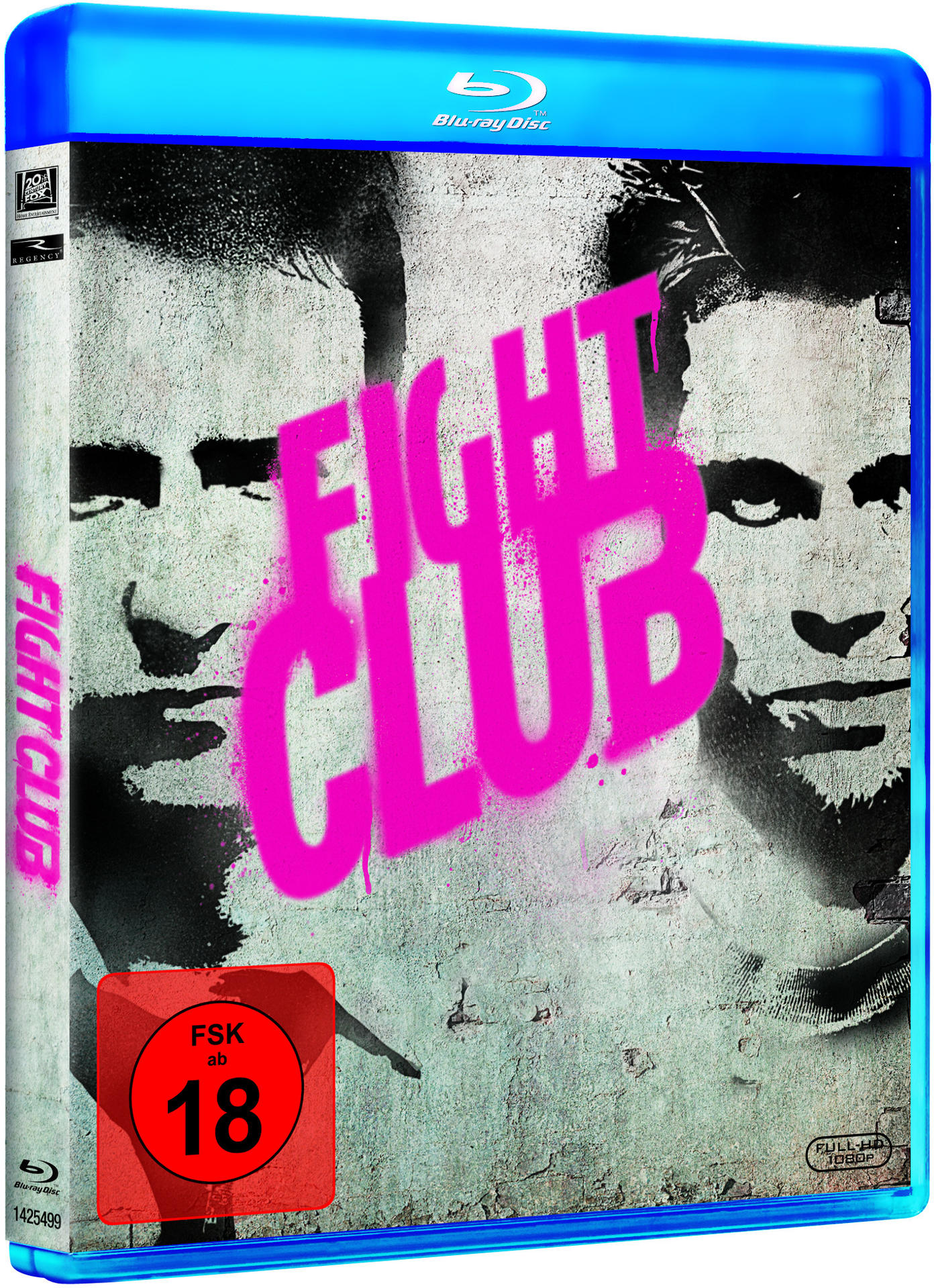 Das Cover der Fight Club Blu-ray Disc mit dem Titel in Pink.