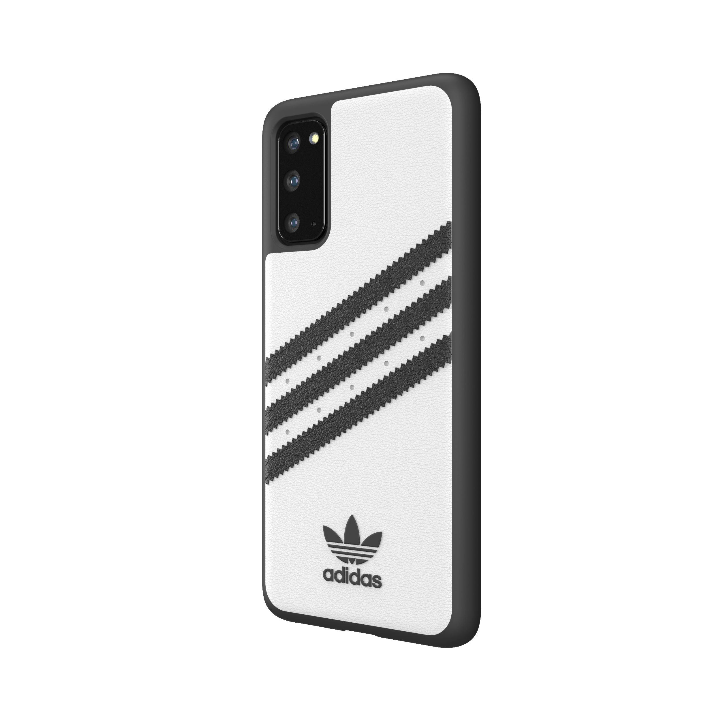 ADIDAS ORIGINALS OR Moulded Case, Backcover, Samsung, Galaxy S20, Weiß/Schwarz