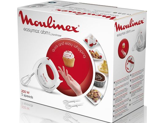 MOULINEX Easy Max - Handmixer (Weiss)