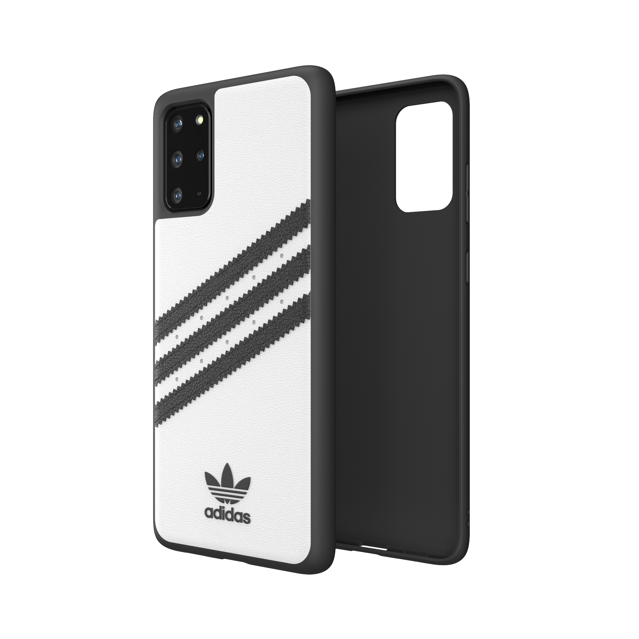 ADIDAS ORIGINALS OR Moulded Case, Backcover, Samsung, Galaxy S20+, Weiß/Schwarz