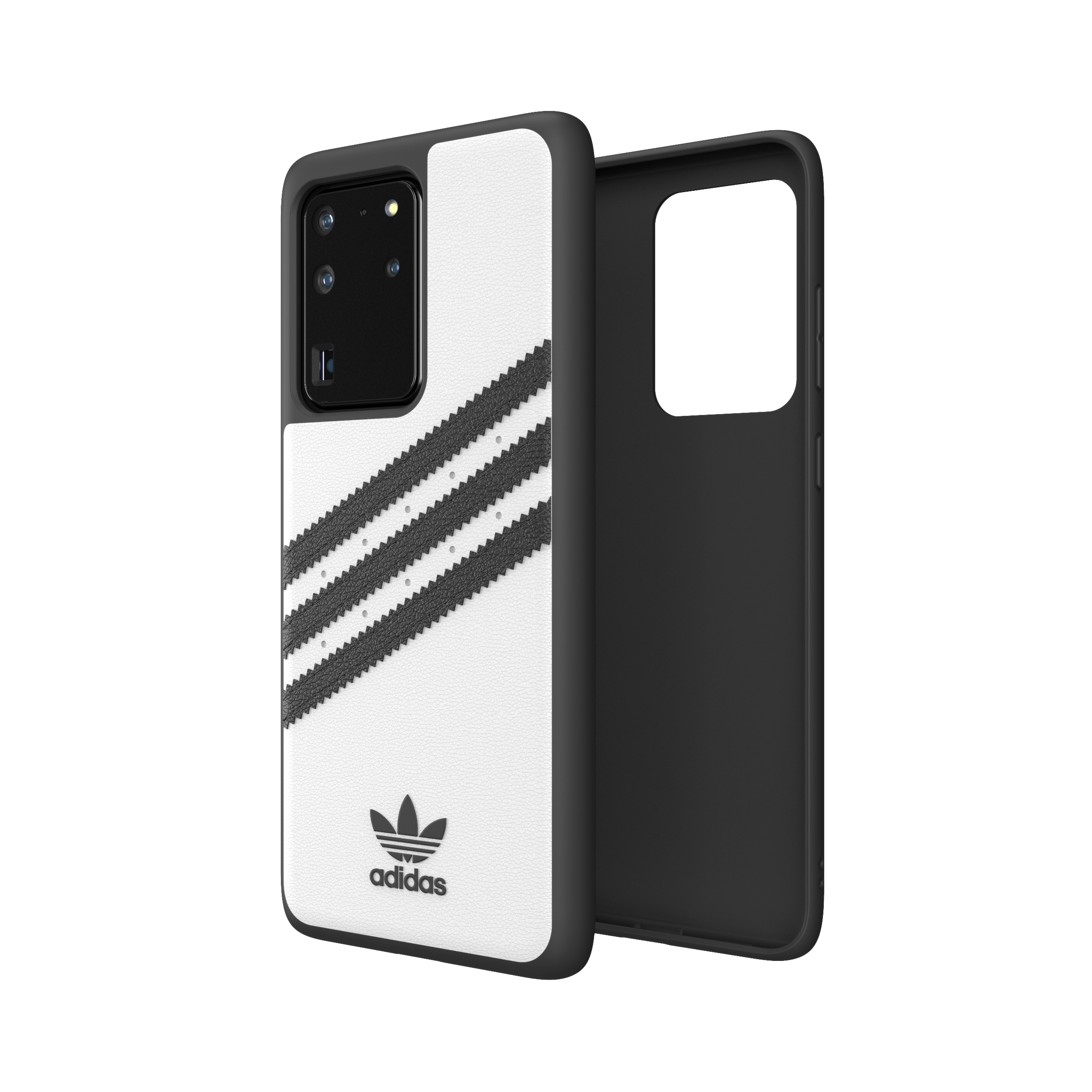 ADIDAS ORIGINALS OR Moulded Case, Backcover, Samsung, Galaxy S20 Ultra, Weiß/Schwarz