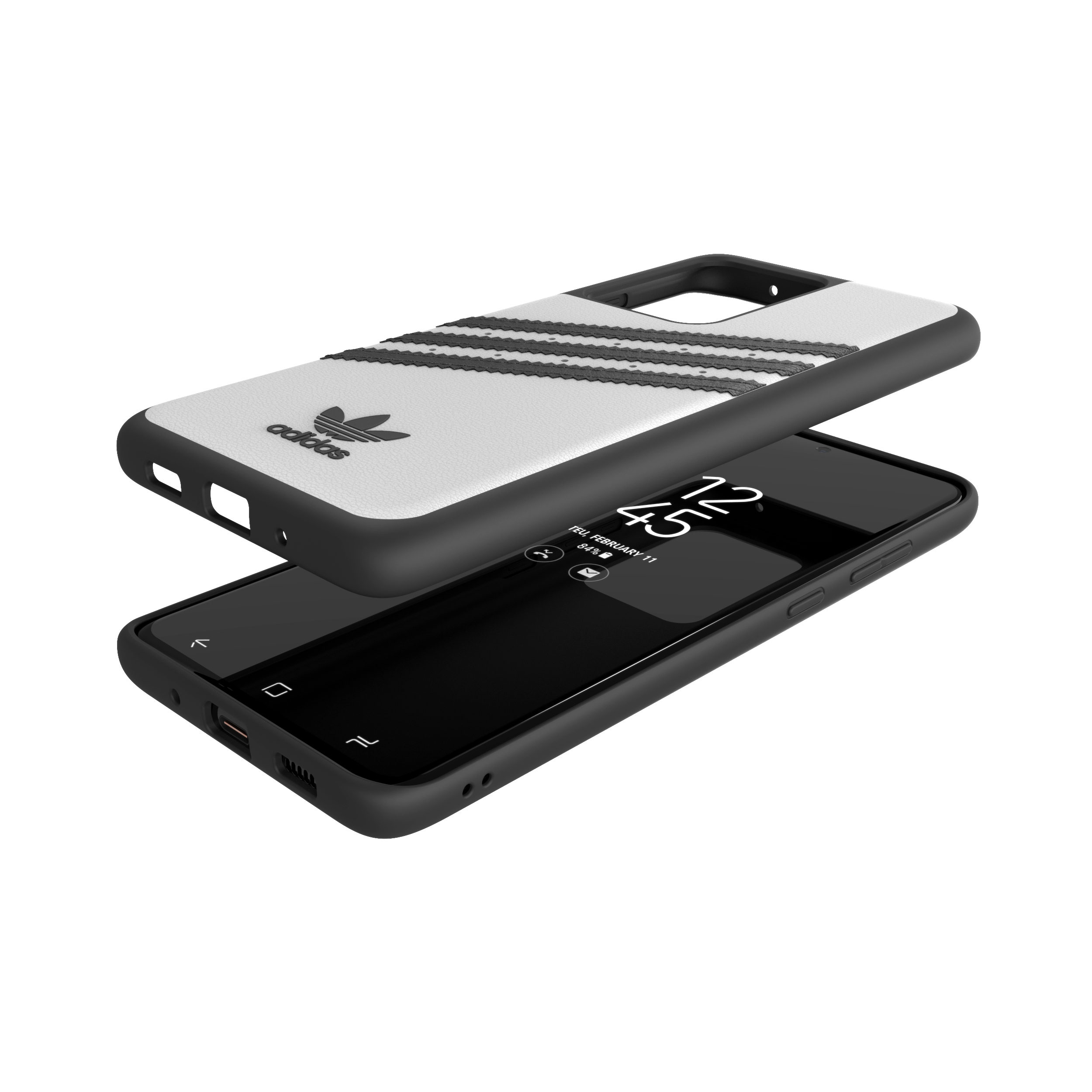 ADIDAS ORIGINALS OR Moulded Case, Backcover, Samsung, Galaxy S20 Ultra, Weiß/Schwarz