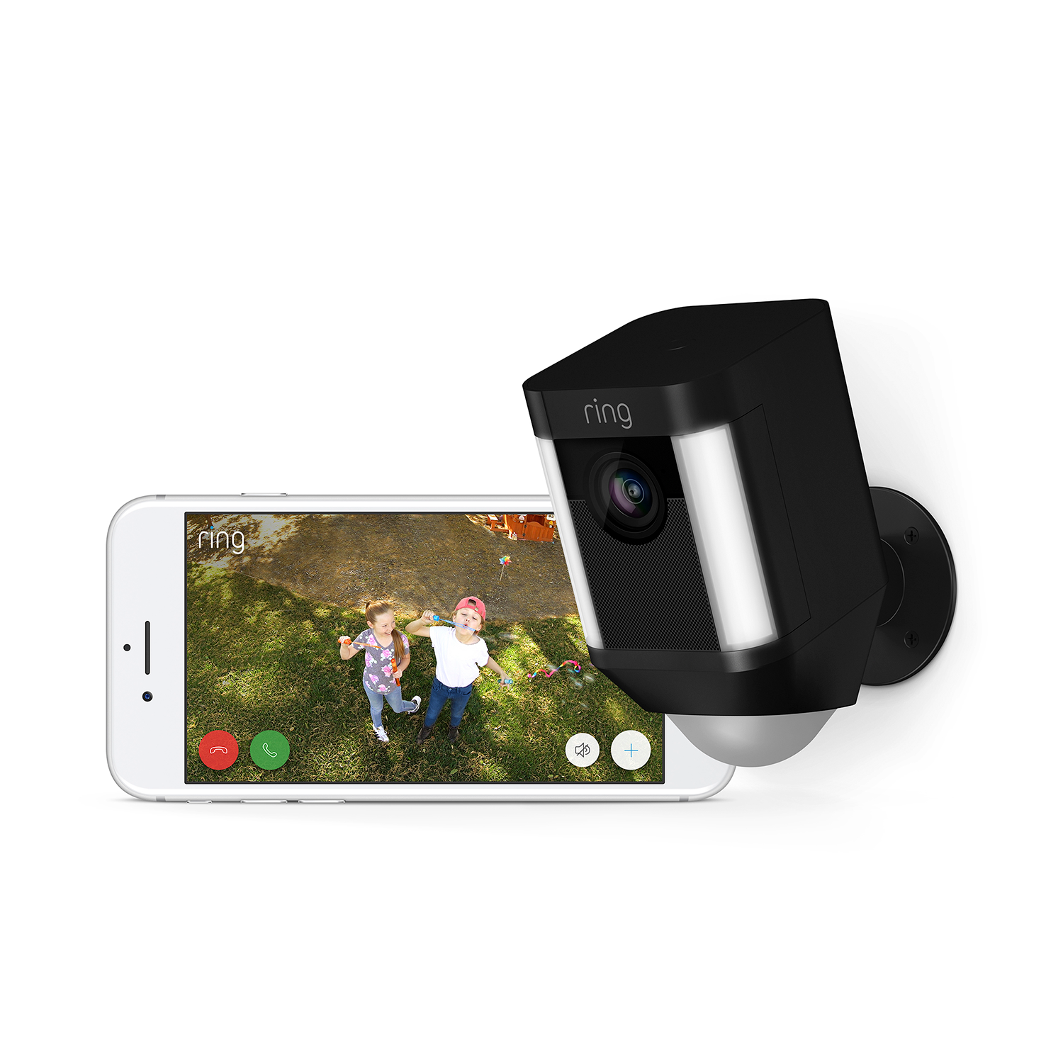 RING Spotlight Cam Battery Zwart