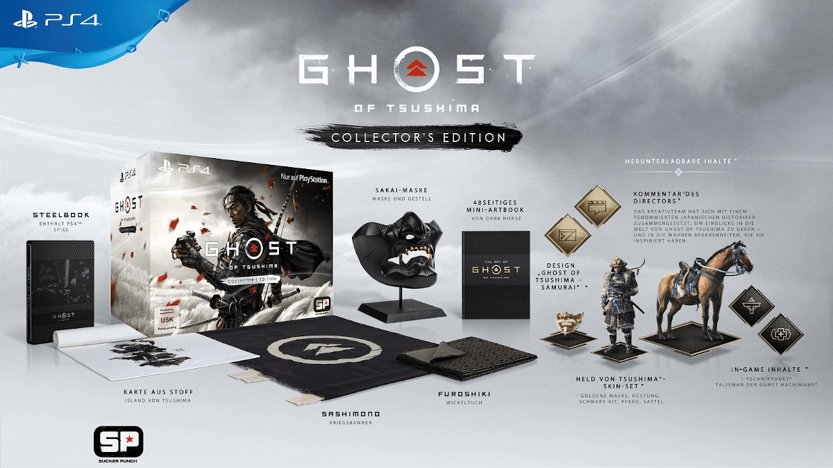 Ghost of Tsushima : Édition Collector - PlayStation 4 - Allemand, Français, Italien