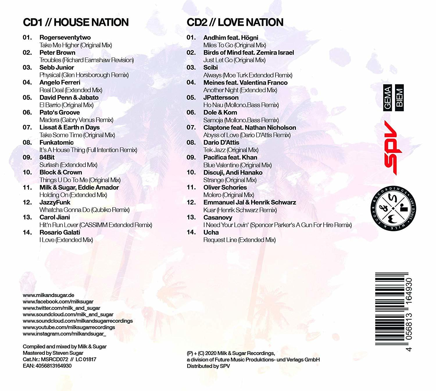 (mixed By) Milk & Sugar - Miami Sessions 2020  - (CD)
