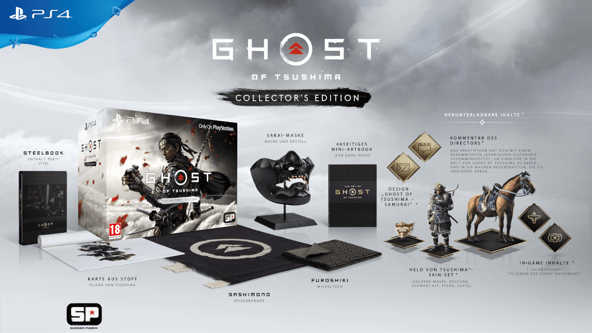 Ghost of Tsushima : Édition Collector - PlayStation 4 - Allemand, Français, Italien
