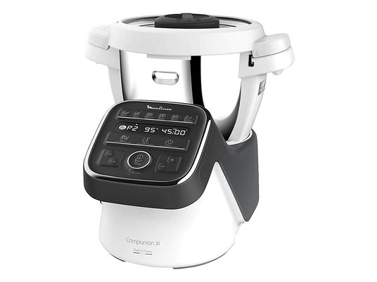 MOULINEX Companion XL HF80C8CH - Robot da cucina con funzione di cottura (Grigio/Bianco)