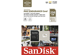 SANDISK MSXC Max Endurance 100, Micro-SDXC Speicherkarte, 256 GB, 100 MB/s