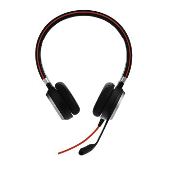 JABRA PC-HS Evolve 40 UC Stereo SW, On-ear Headset Schwarz
