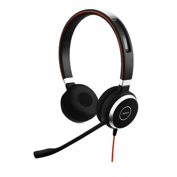 Schwarz PC-HS Evolve JABRA 40 On-ear Headset UC Stereo SW,