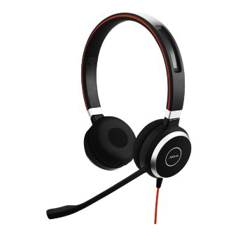 JABRA PC-HS Evolve 40 UC Stereo SW, On-ear Headset Schwarz