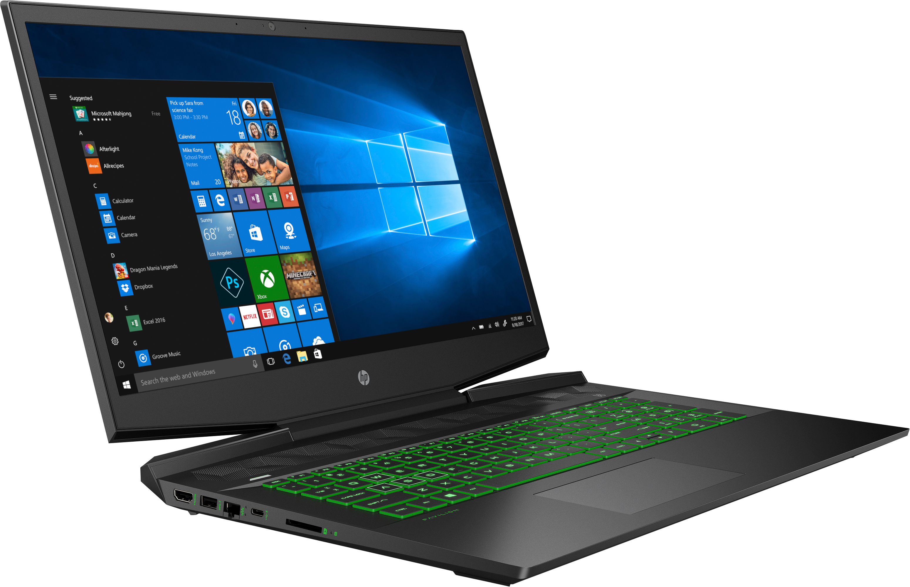 HP Pavilion 17-cd0310ng - 17,3 Zoll - Intel® Core™ i5 i5-9300H - 8 GB - 512 GB - NVIDIA GeForce® GTX 1650 - Windows 10 Home (64 Bit)