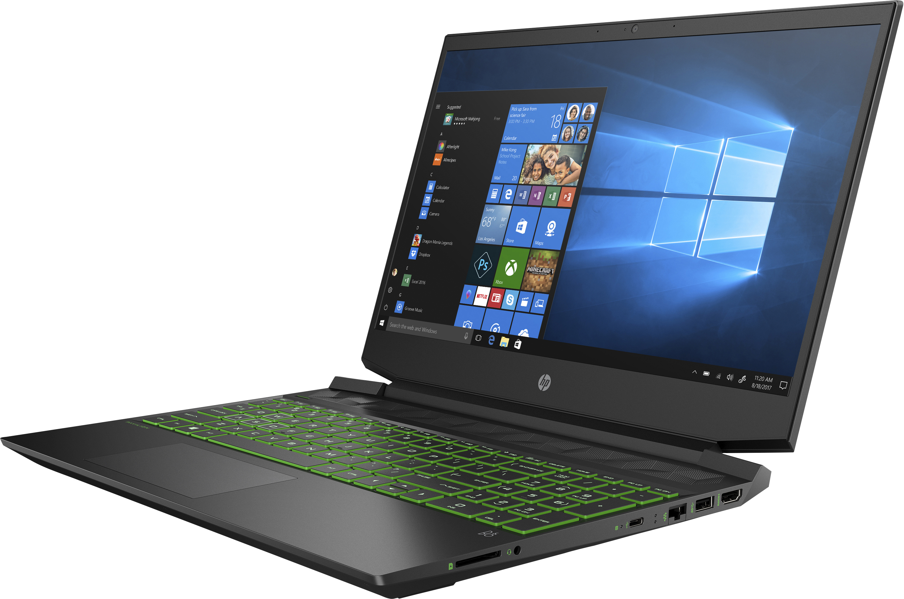 HP Pavilion 15-ec0315ng - 15,6 Zoll - AMD Ryzen™ 5 3550H - 8 GB - 512 GB - NVIDIA GeForce® GTX 1650 - Windows 10