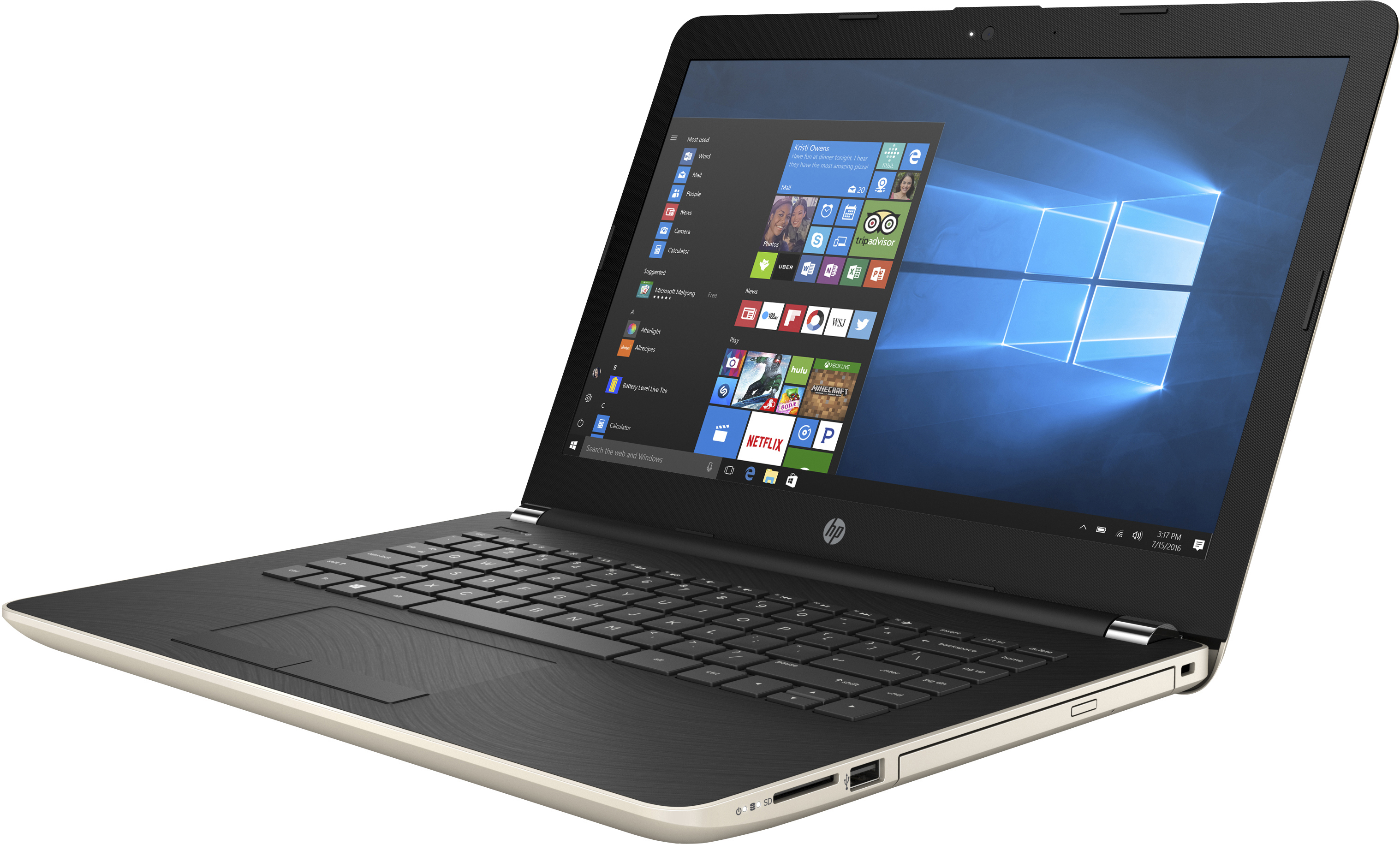 HP 14-bs030ng - 14 Zoll - Intel® Celeron® N3060 - 4 GB - 500 GB - Intel® HD 400 - Windows 10 Home (32 bit)