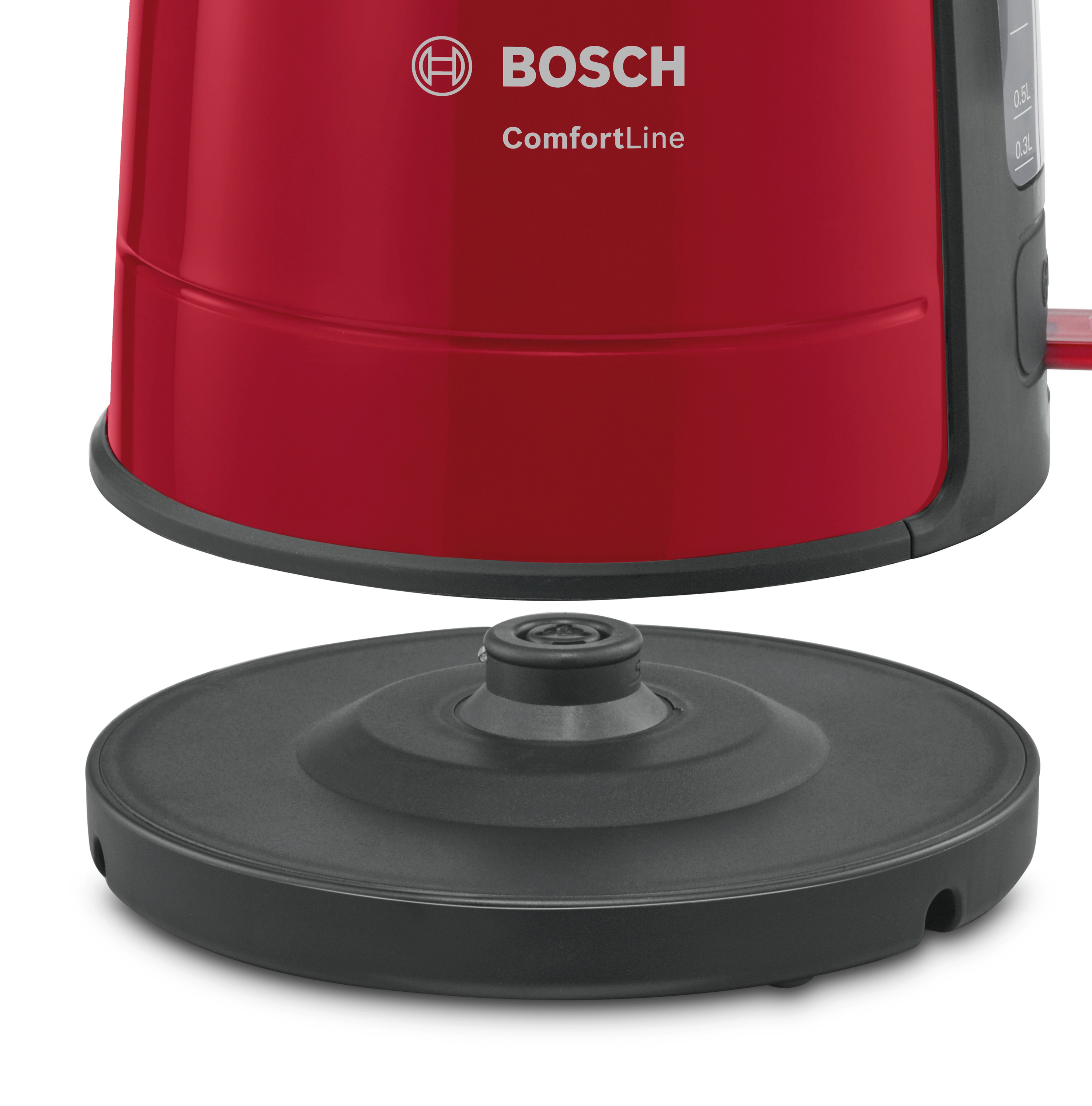 BOSCH TWK6A014 ComfortLine Wasserkocher, Rot/Anthrazit
