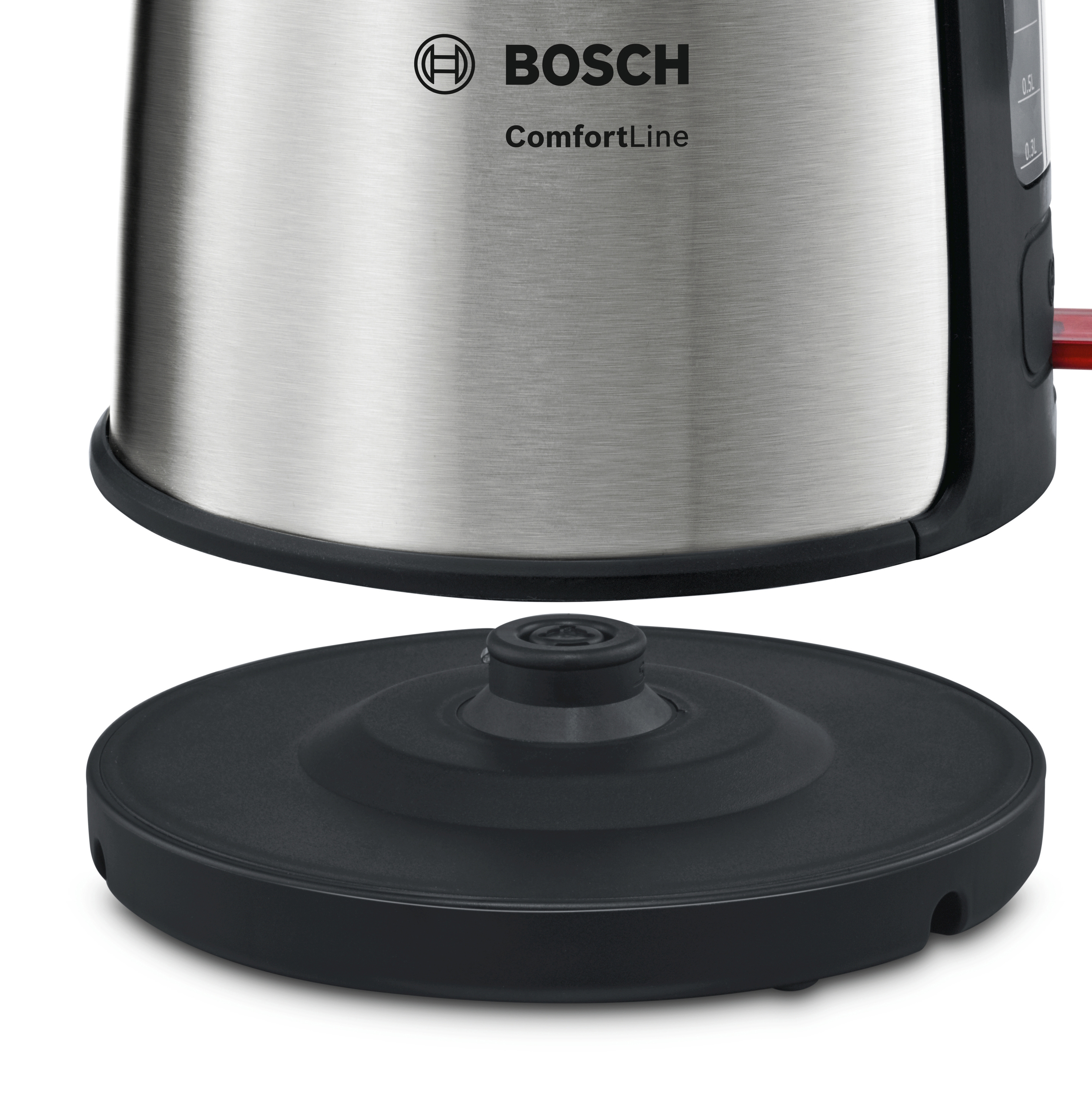 BOSCH TWK6A813 ComfortLine Wasserkocher, Edelstahl/Schwarz