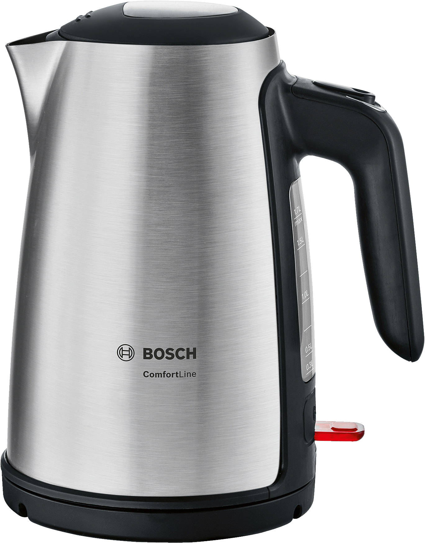 BOSCH TWK6A813 ComfortLine Wasserkocher, Edelstahl/Schwarz