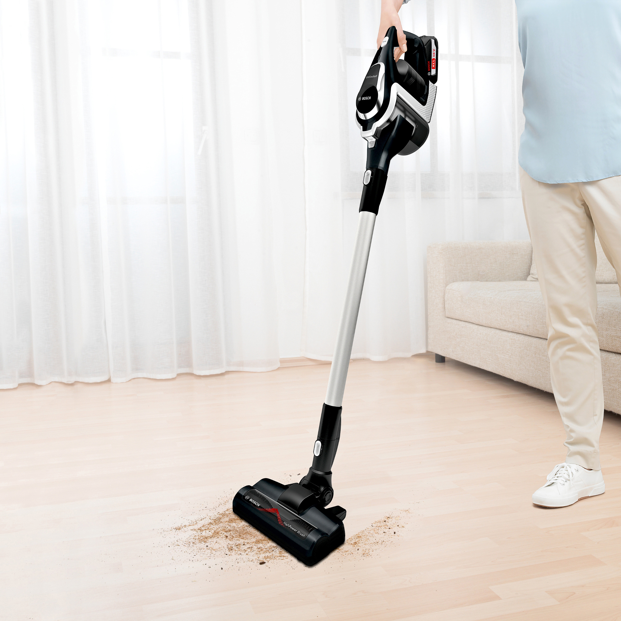 BOSCH BBS1114 Stielsauger, Akkubetrieb