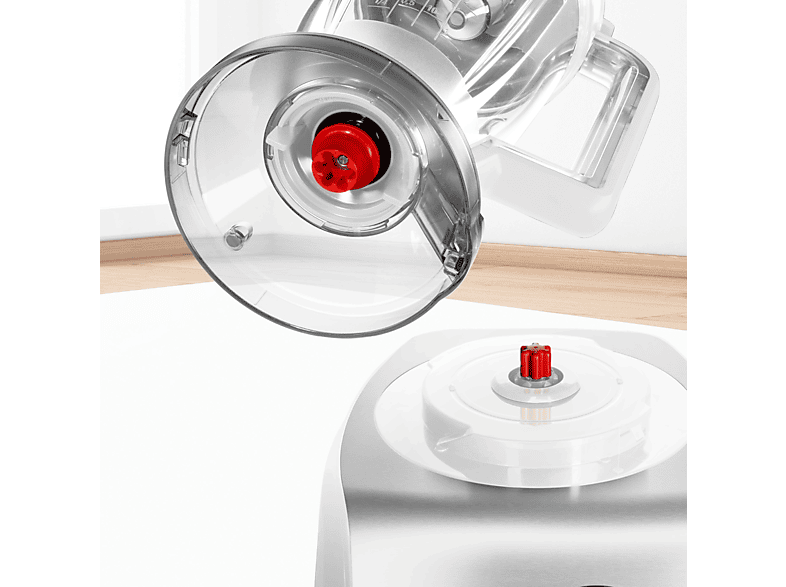 BOSCH MC812S814 Kompaktküchenmaschine Weiß (Rührschüsselkapazität: 3,9 l, 1250 Watt)