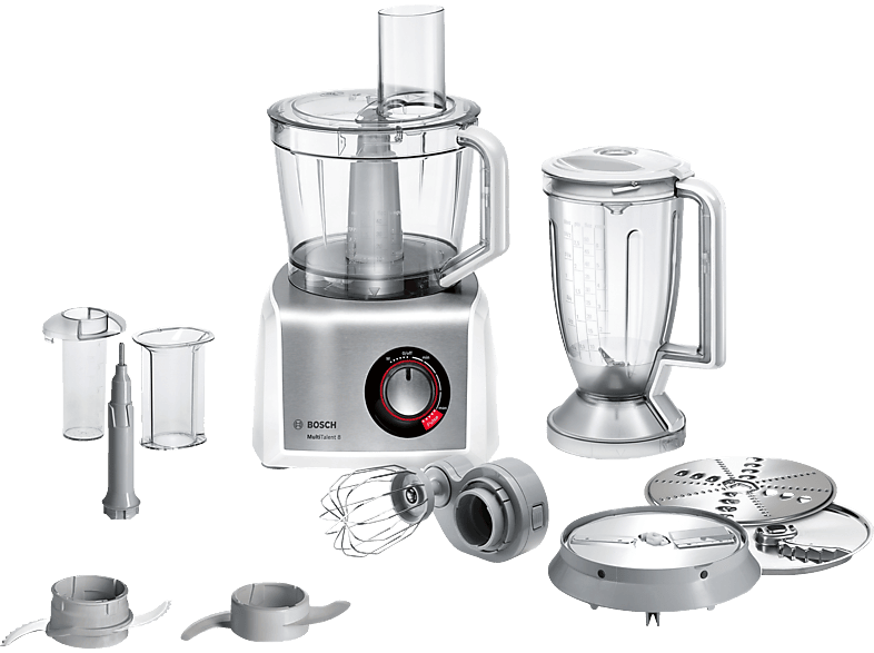 BOSCH MC812S814 Kompaktküchenmaschine Weiß (Rührschüsselkapazität: 3,9 l, 1250 Watt)