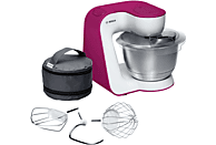BOSCH MUM54P00 Küchenmaschine Weiß/Wild Purple (Rührschüsselkapazität: 3,9 Liter, 900 Watt)