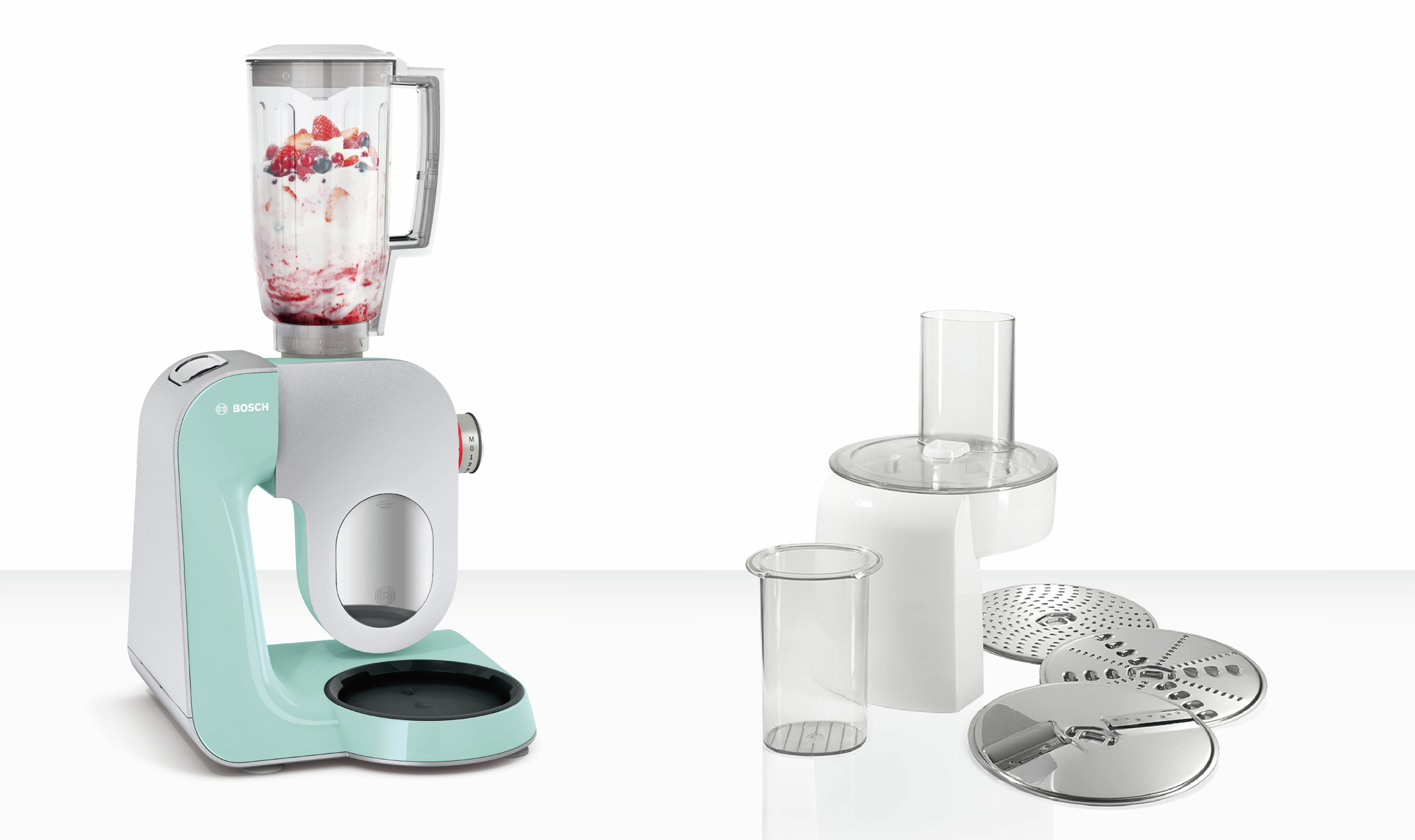 BOSCH MUM58020 CreationLine Küchenmaschine Türkis (Rührschüsselkapazität: 3,9 l, 1000 Watt)