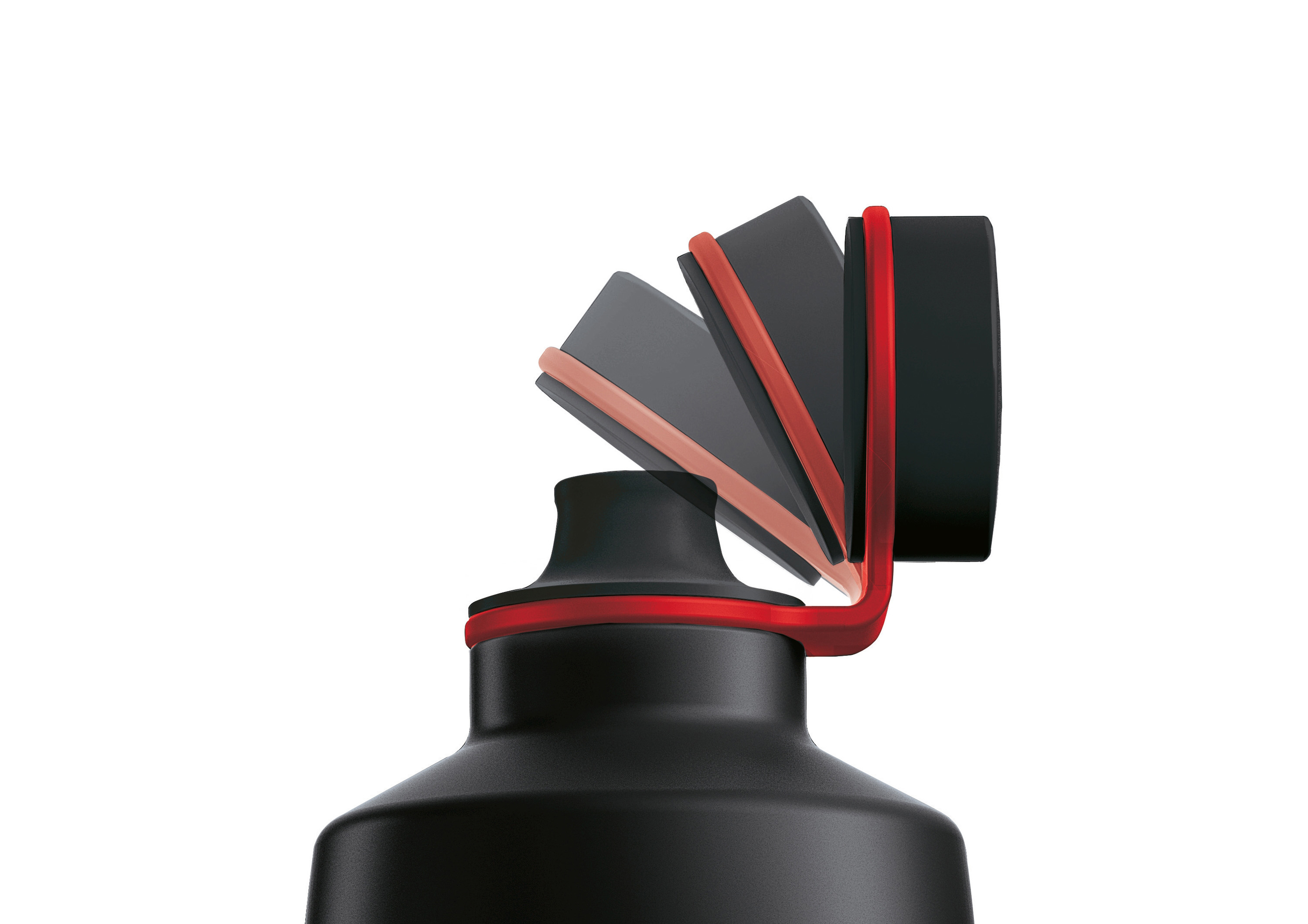 BOSCH MMBM700MDE VitaStyle Mixx2Go Smoothie Maker Schwarz/Edelstahl gebürstet (350 Watt, 0.5 l)
