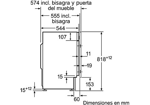 Lavadora carga frontal - Balay 3TI978B, Integrable, 7 kg, 1200 rpm, 15 Programas, Blanco
