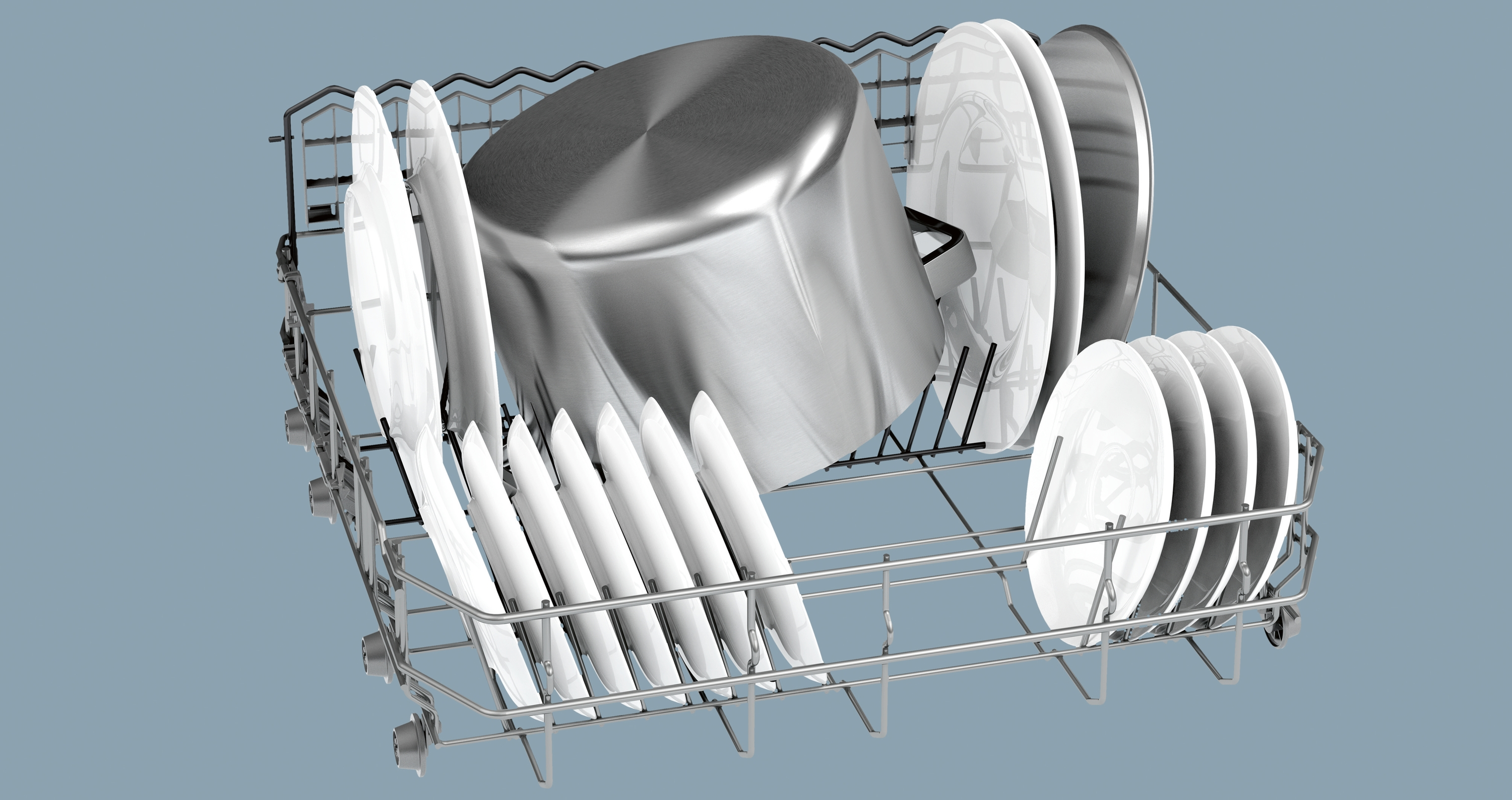 Lavavajillas integrable - Balay 3VH386NA, 14 servicios, 4 programas, 60 cm, Media carga, Inox
