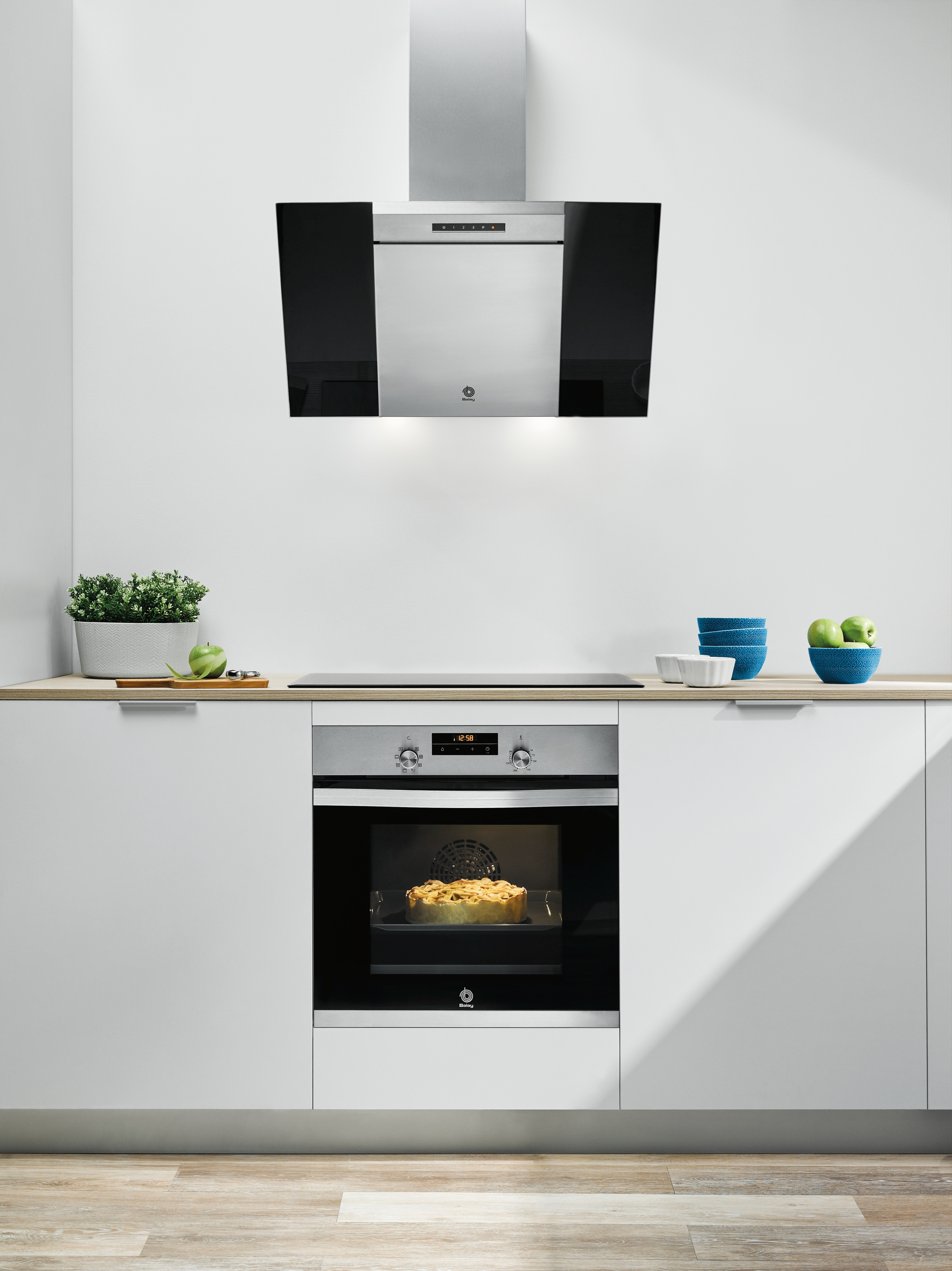 Horno multifunción - Balay 3HB433CX0, 60 cm, 71 L, 7 funciones, Aqualisis, Mandos ocultables