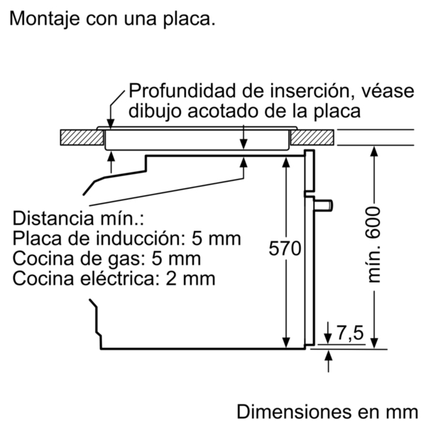 Horno Vapor Combinado 60Cm - Balay 3HA5888A1, 3600 W, 50-60 Hz,Gris Antracita