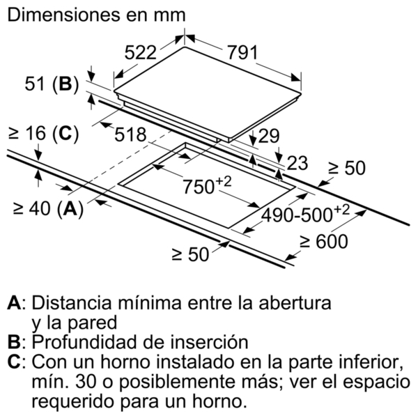 Encimera - Balay 3EB980AV, Inducción, 4 zonas, Titanio