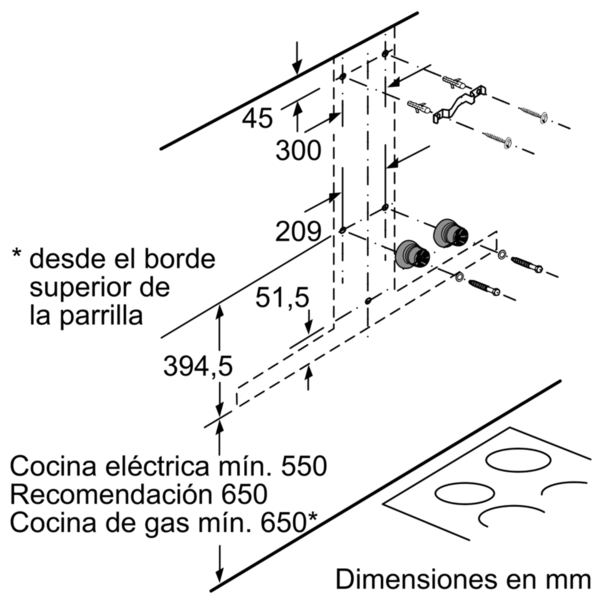 Campana decorativa - Balay 3BC998AXD, 165 W, 50-60 Hz, A+,