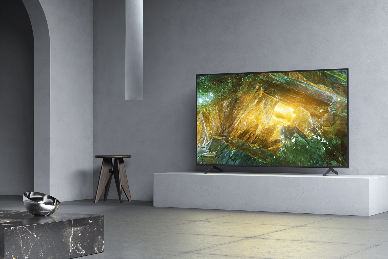 TV LED 75" - Sony KD-75XH8096, UHD 4K, HDR, X1, SmartTV (AndroidTV), Asistente de Google, Triluminos, Negro
