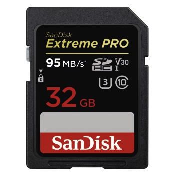 SANDISK Extreme PRO UHS-I, SDHC SDHC Speicherkarte, 32 GB, 95 MB/s