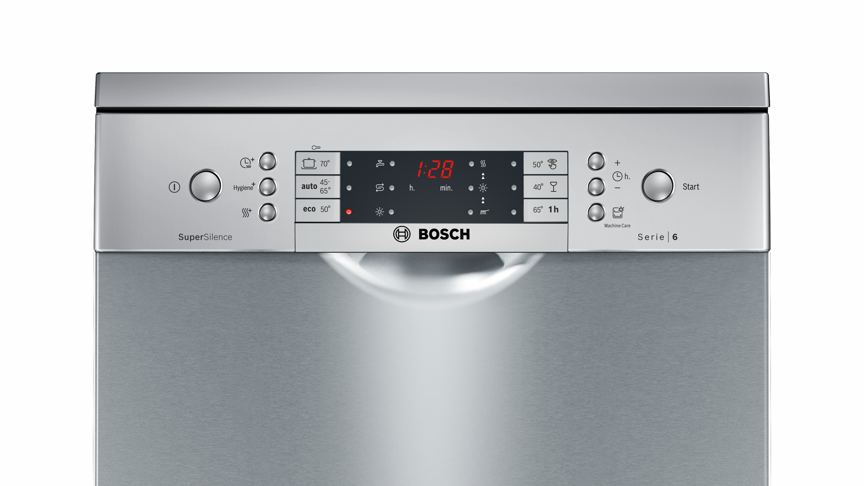 Lavavajillas - Bosch SPS66TI00E, 2400 W, 50; 60 Hz, A++, Acero inoxidable cromo pintado