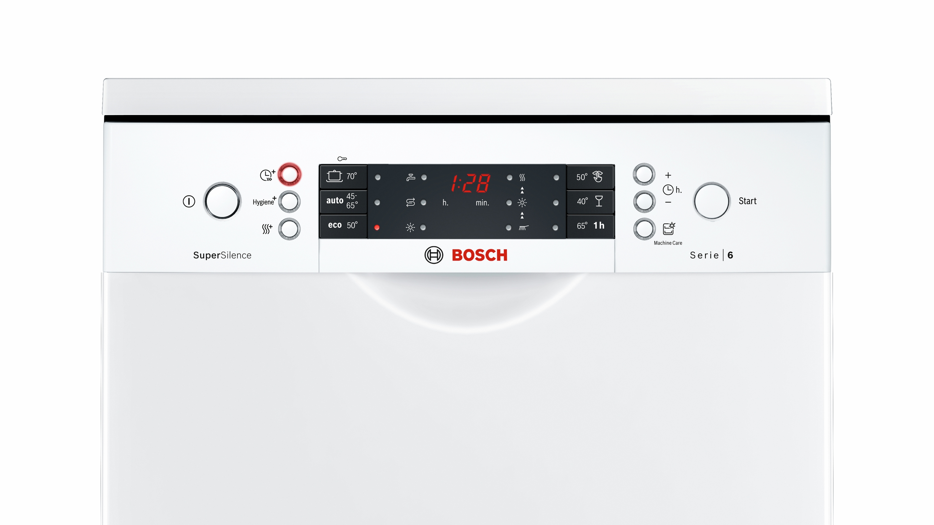 Lavavajillas - Bosch SPS66TW00E, 2400 W, 50; 60 Hz, A++, Blanco