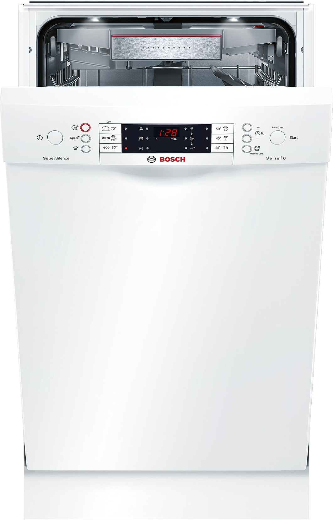Lavavajillas - Bosch SPS66TW00E, 2400 W, 50; 60 Hz, A++, Blanco