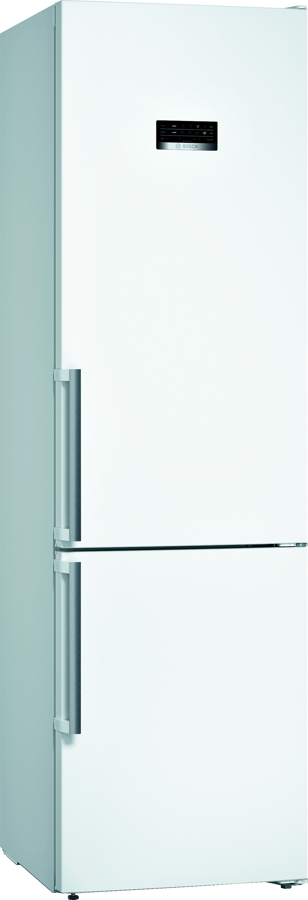 Frigorífico combi - Bosch KGN39XWDP, 366 l, No Frost, 203 cm, Display LED, Blanco