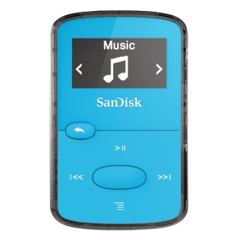 SANDISK Clip Jam Mp3-Player (8 GB, Blau)