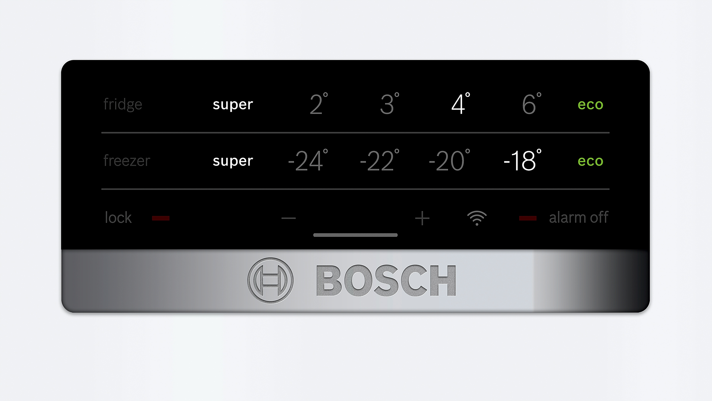Frigorífico combi - Bosch KGN36XWDP, 324 l, No Frost, 186 cm, Pantalla LED, Blanco