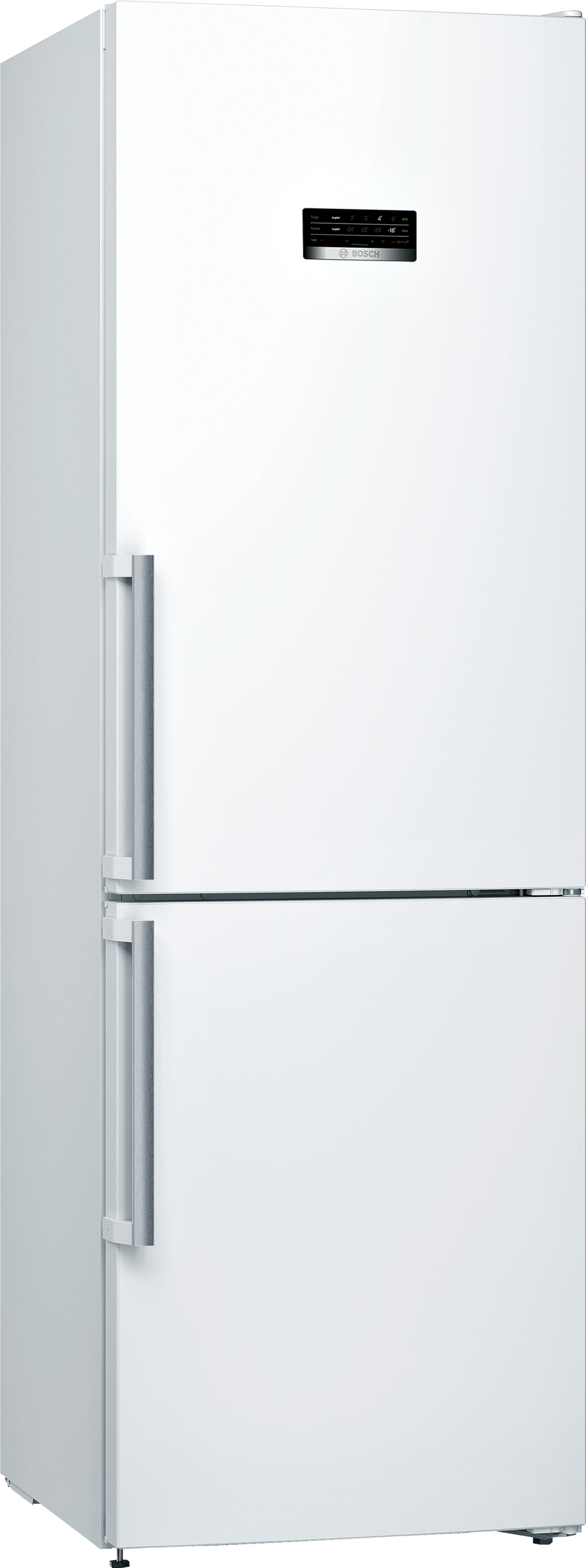 Frigorífico combi - Bosch KGN36XWDP, 324 l, No Frost, 186 cm, Pantalla LED, Blanco