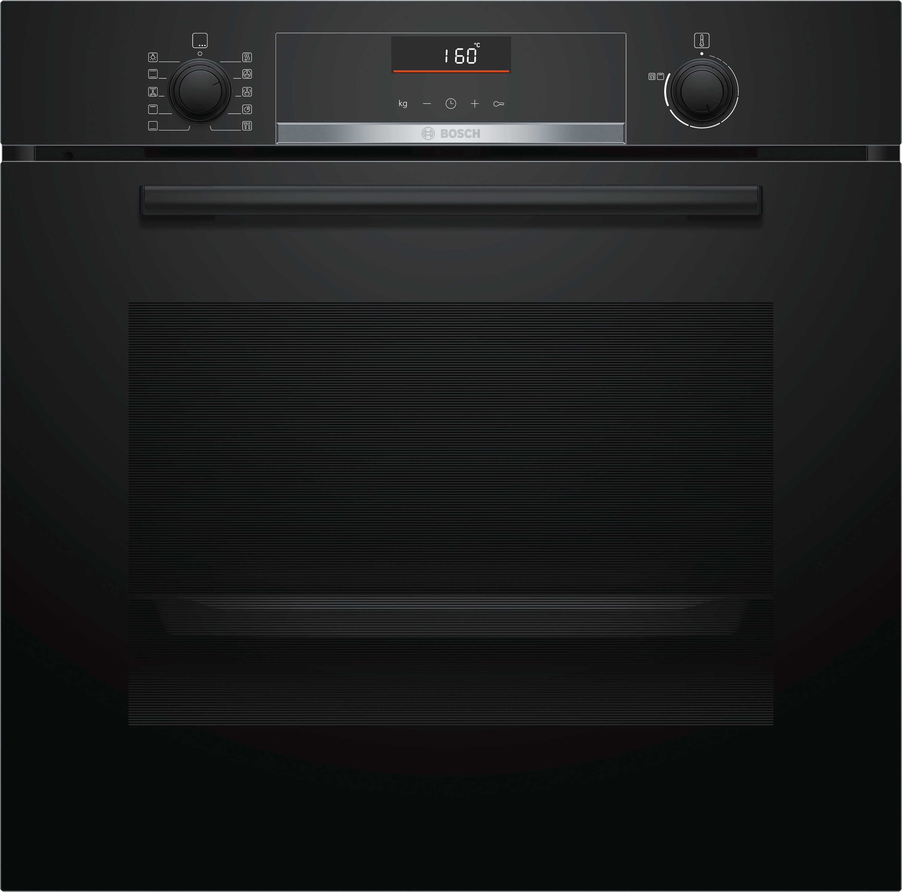 Horno 60Cm - Bosch HBA5360B0, 3400 W, 50-60 Hz, A, Negro