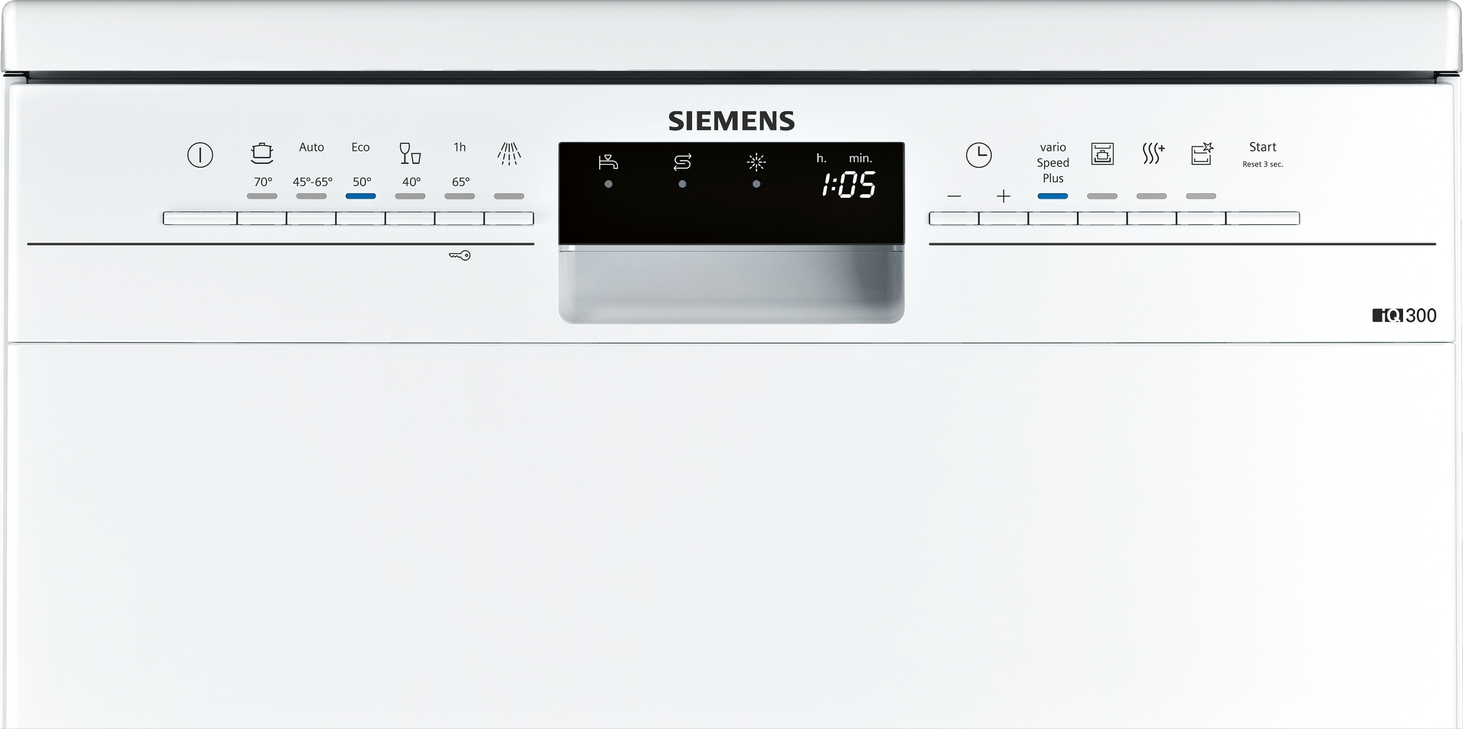 Lavavajillas - Siemens SN236W01IE, 2400 W, 50-60 Hz, A+++, Blanco